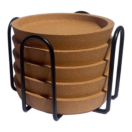 Round cork coasters - coasters, with
