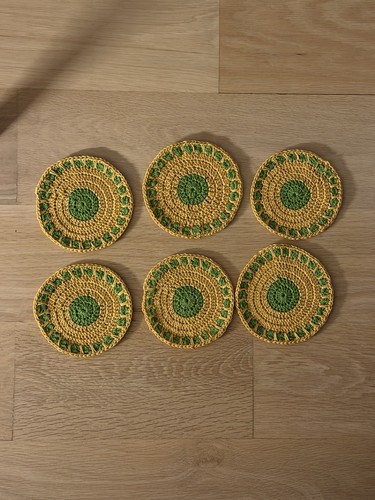 Handmade crochet coffee table - handmade,