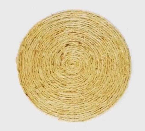 Jute place mats round - jute,