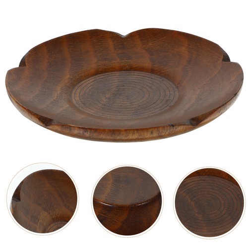 Brown wood snack - snack, coasters
