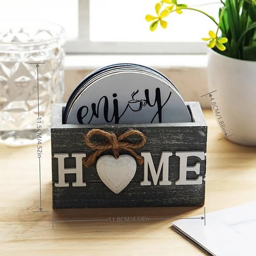 Wooden coasters set - set, heat