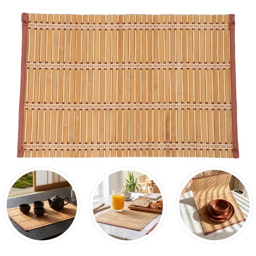 Pcs bamboo mat placemat - 4,