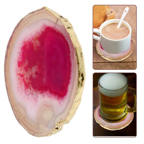 Small agate coaster desktop - agate,