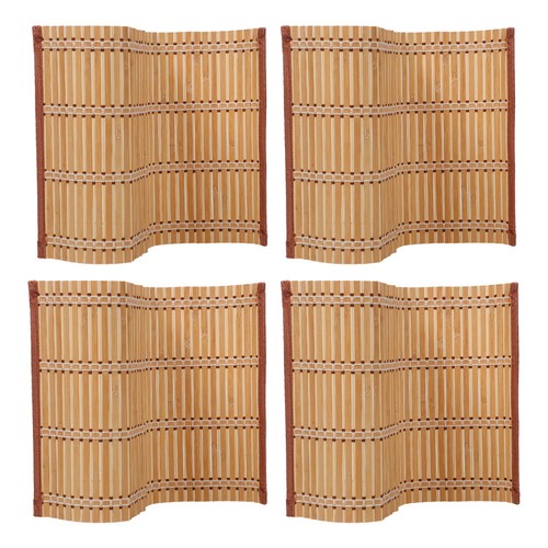 Pcs bamboo mat placemat - 4,